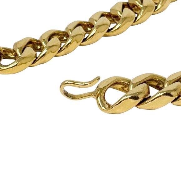 CHANEL Vintage Coco Mark Logo Chain Belt Accessory Hook Gold Metal [105158] - Picture 7 of 9